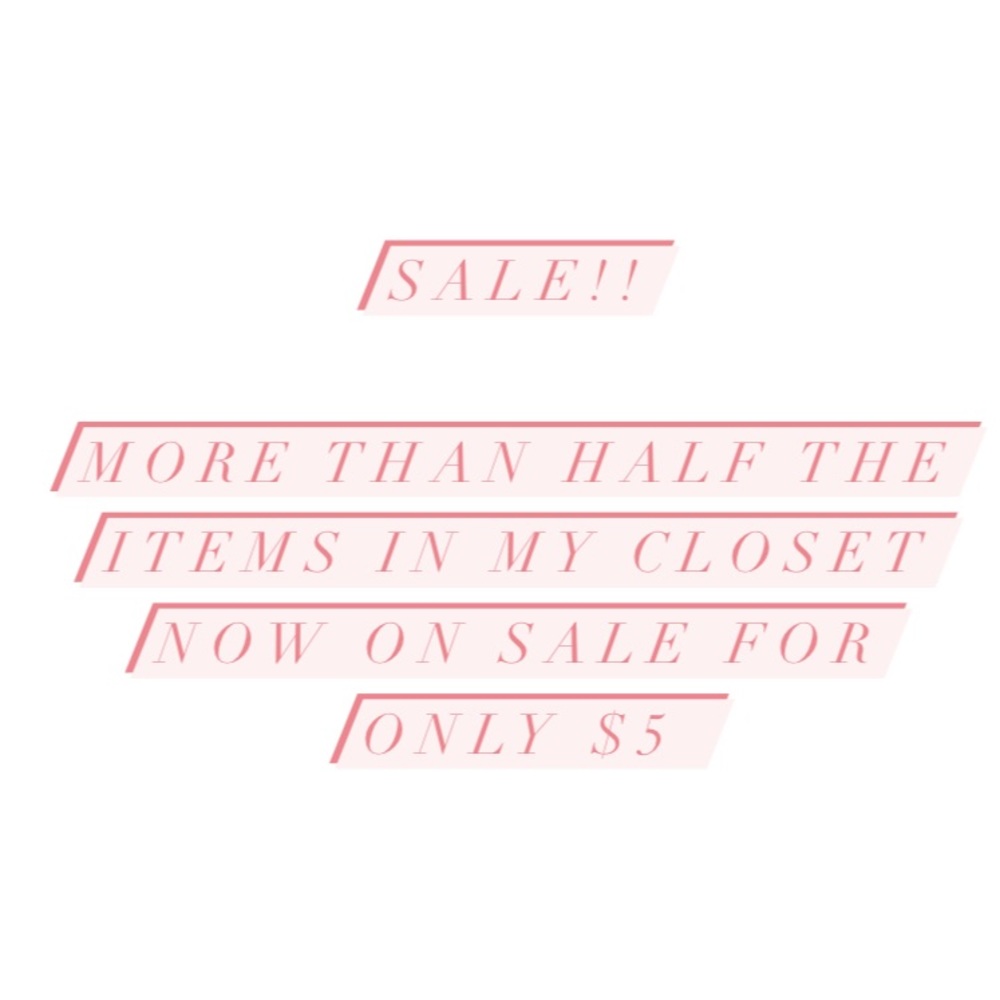 Huge sale going on! Everything MUST go!